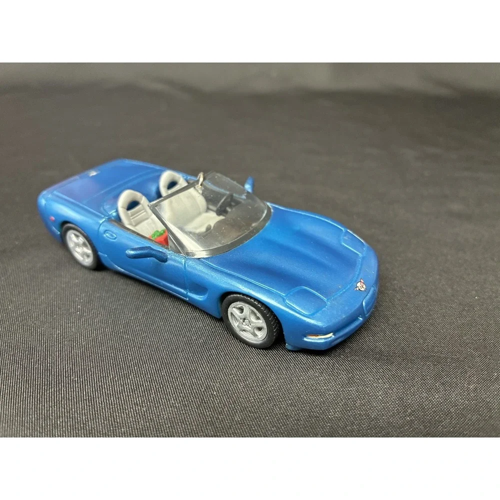 Hallmark Keepsake 1998 Corvette Convertible Ornament Blue QX6416 Vintage